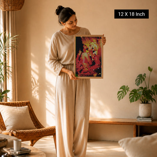 Therapeutic Dot Art Luxury Spa Wall Print