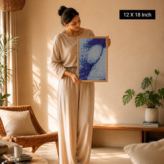 Grounding Art Symmetrical Therapeutic Print for Bedroom