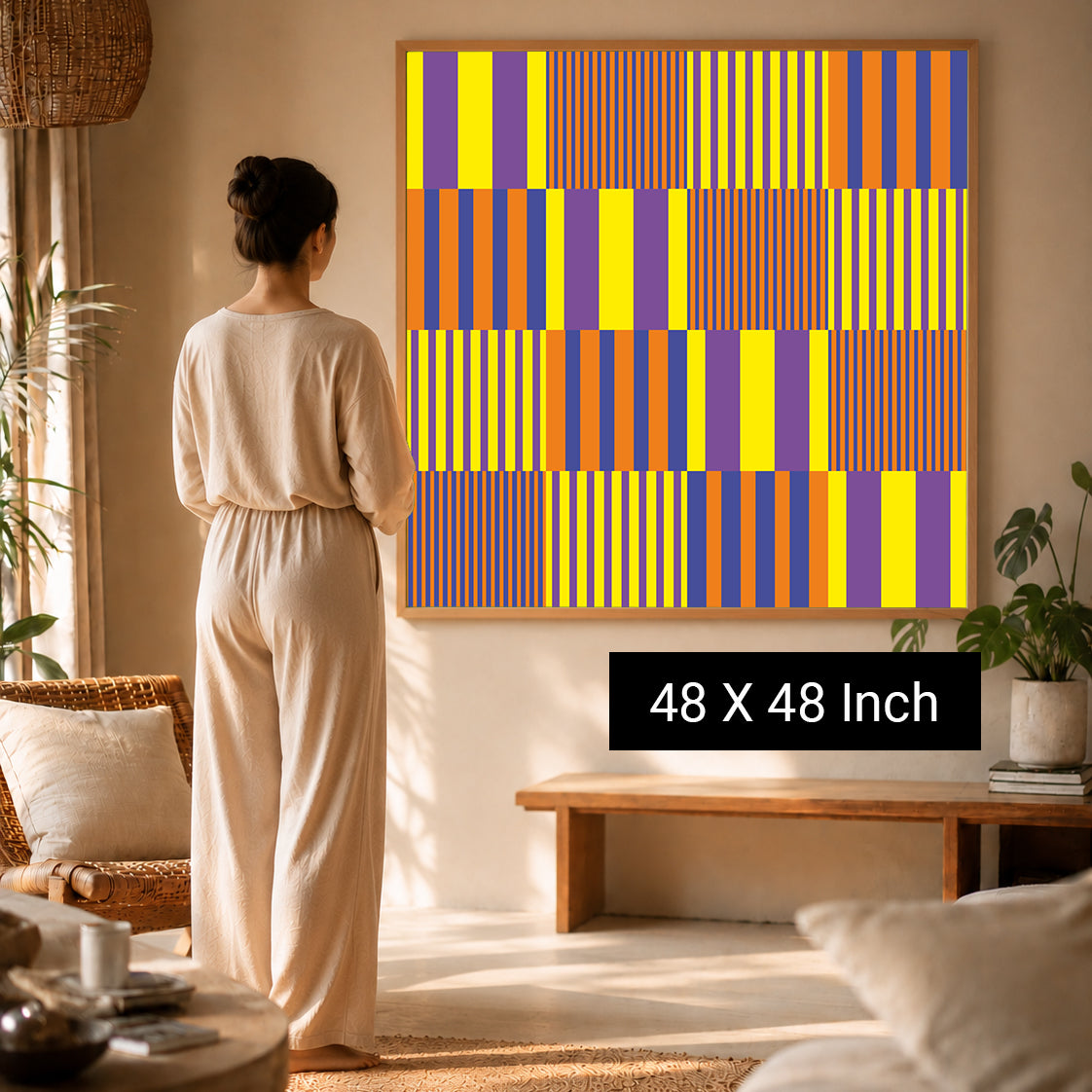 calming home canvas print for positive energy and stress relief