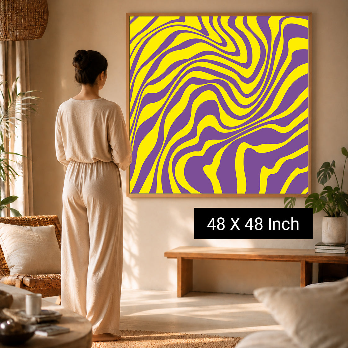 Relaxation & Anxiety Relief Wall Hanging | Available in Paper, Canvas, Unframed & Ready-to-Hang