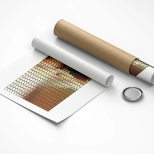 Roll of paper with perforated pattern on a white background