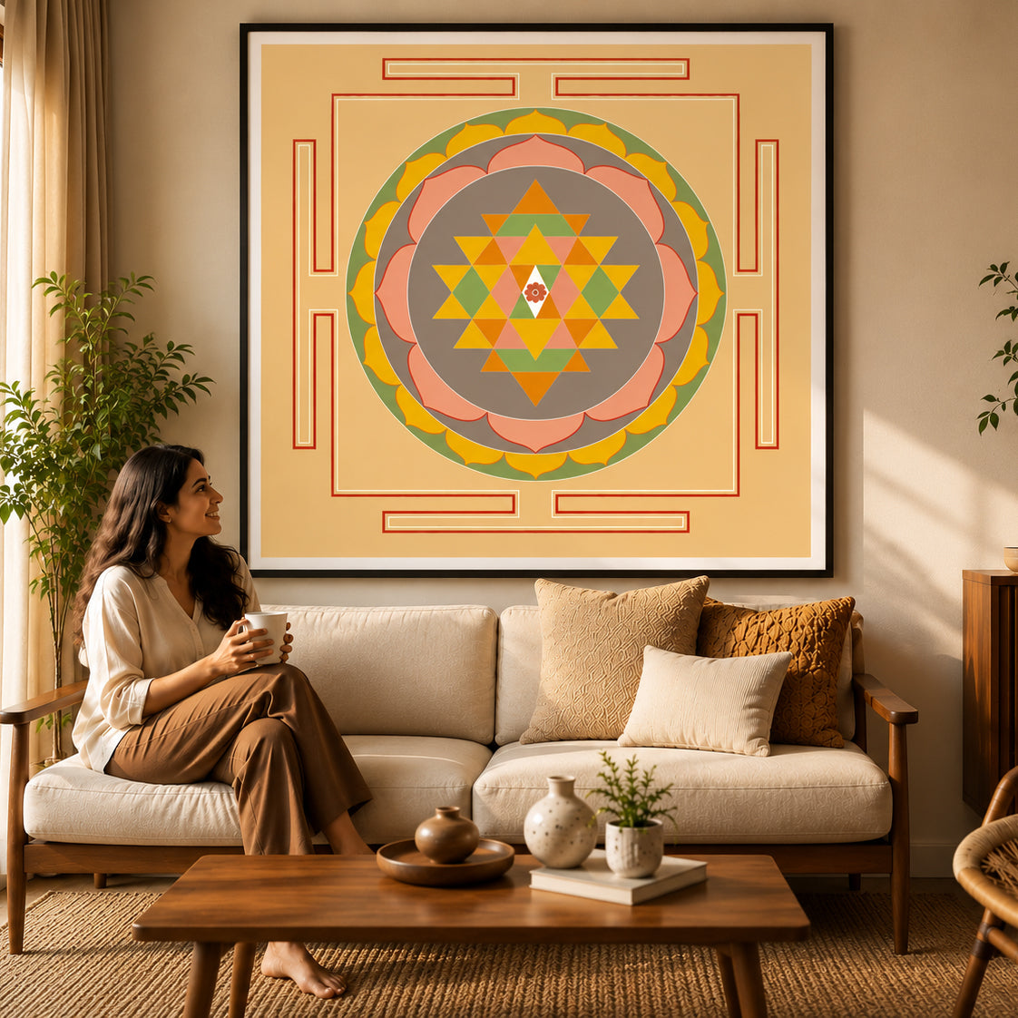 Mindful living decor print for inner peace