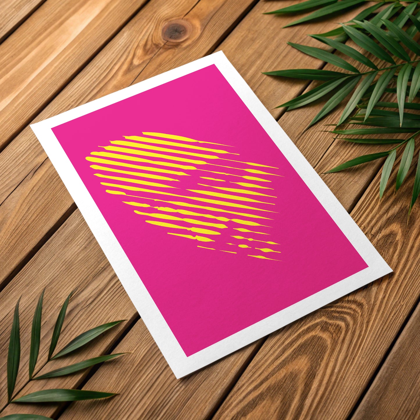 Minimalist structure line poster for modern executive interiors
