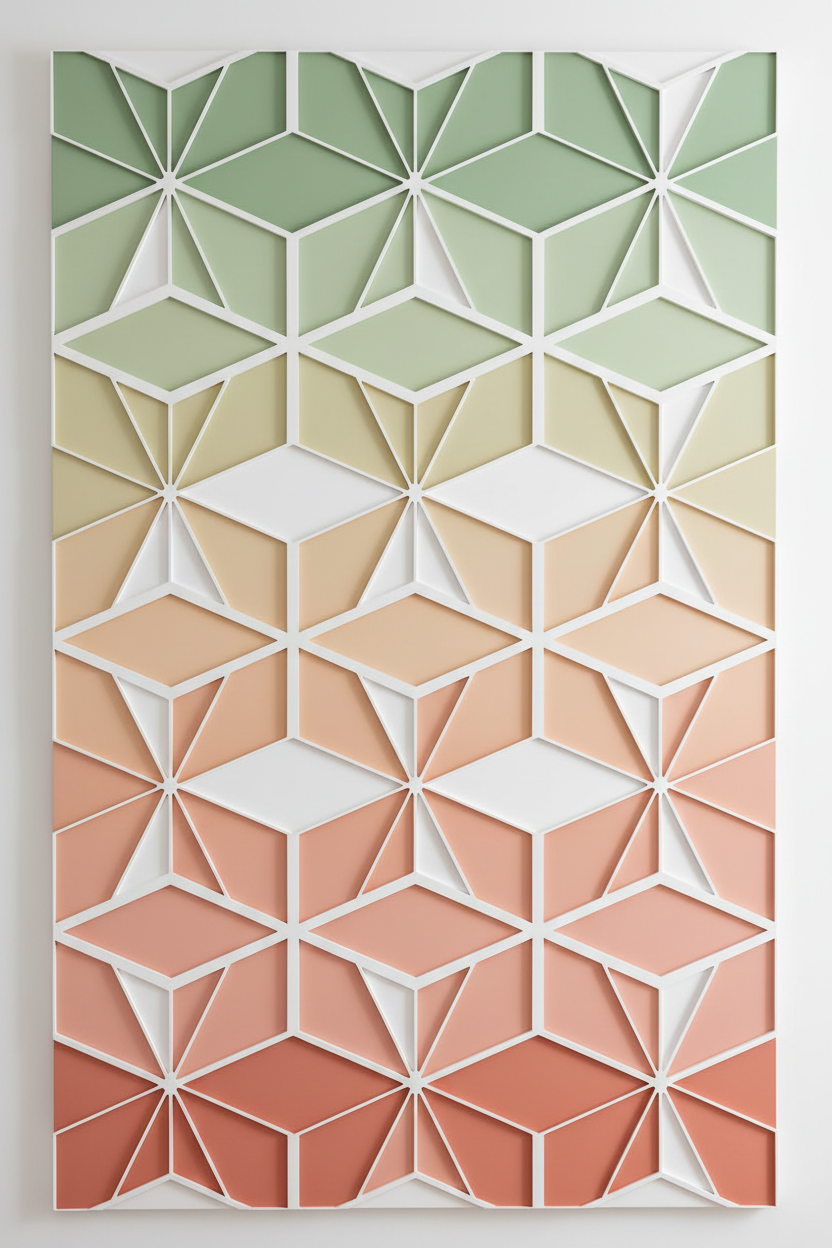 Geometric Illusion Wall Art: Science-Backed Therapeutic Decor for Modern Spaces