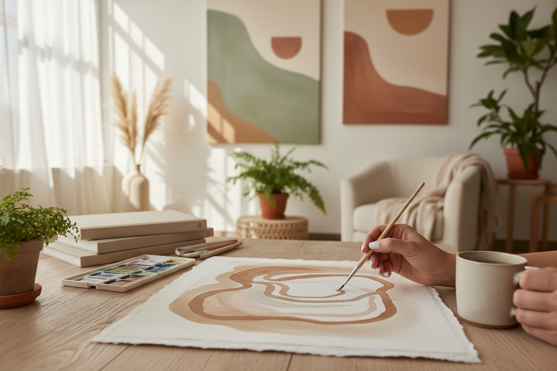 10 life-changing art therapy benefits — therapeutic wall art for healing spaces by Ilu Art Therapy