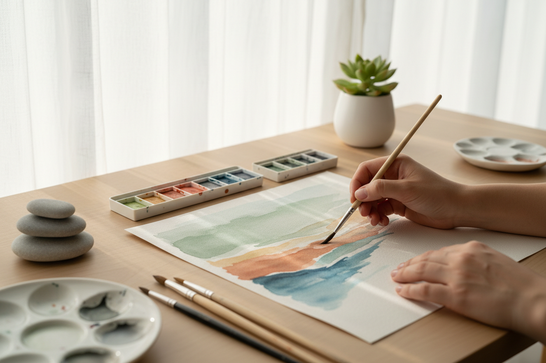 Mindful art therapy therapeutic wall art for stress relief and healing spaces by Ilu Art Therapy