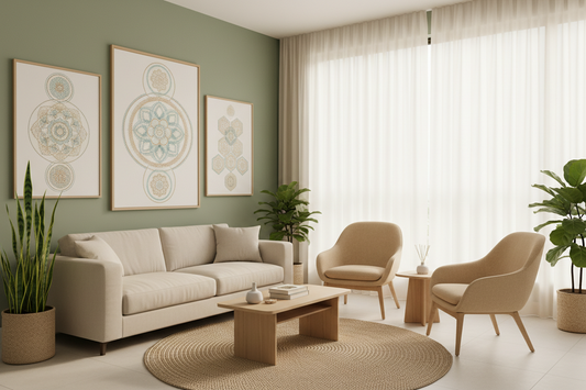 The Science Of Calm Walls: How Therapeutic Prints Reduce Stress, Anxiety & Low Mood In Healing Spaces