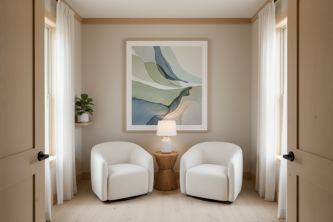 How to Design a Trauma-Sensitive Therapy Room with Therapeutic Art (Step-by-Step Guide)