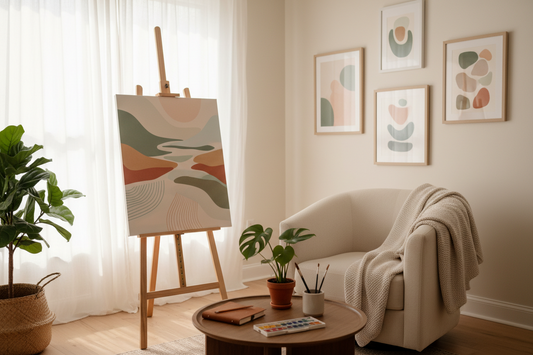 Therapeutic wall art for inner peace — symmetrical healing prints for meditation, yoga, and therapy spaces by Ilu Art Therapy