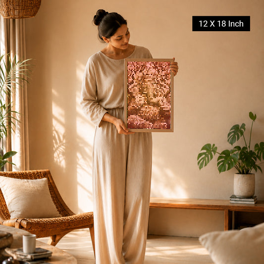 Sacred Ganesh Bilateral Symmetry Art for Therapy Rooms & Yoga Studios – Cultural Safety & Deeper Client Grounding, Print or Canvas | ILU Art Therapy