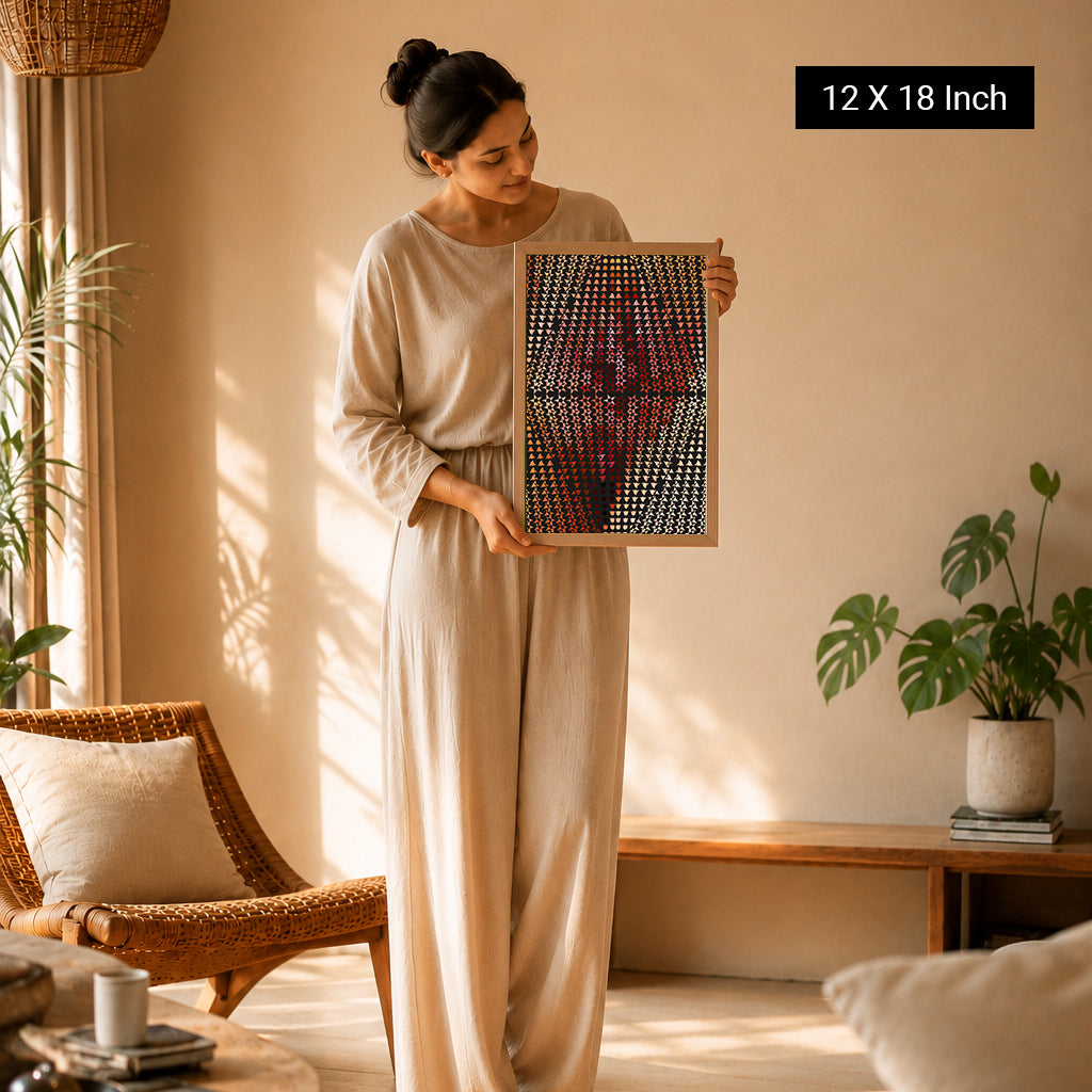 yoga inspired canvas art for calm interiors