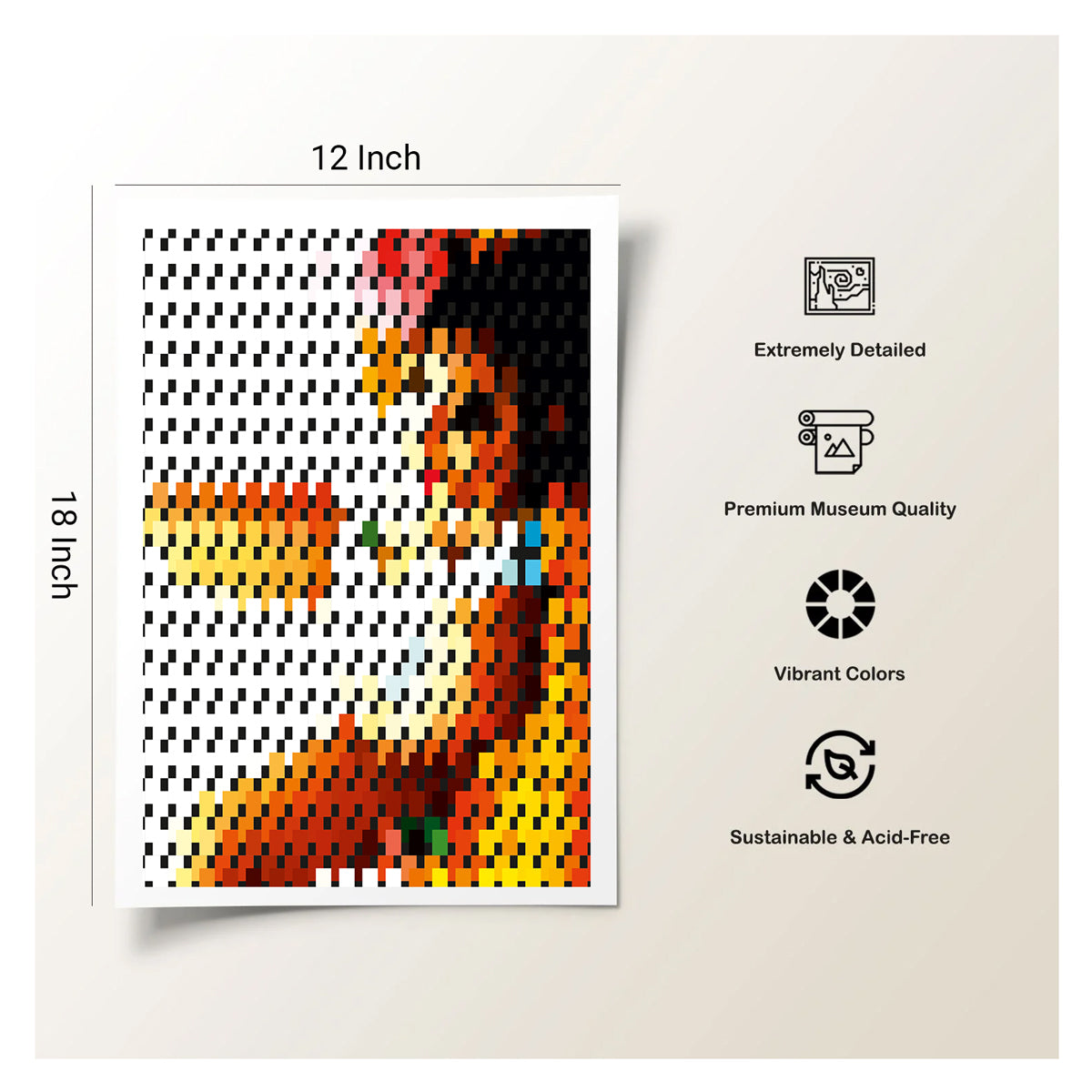 colourful yet calming psychedelic print for creative studios