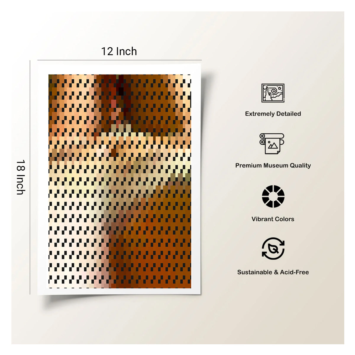 subtle abstract line art for low stimulation therapy spaces