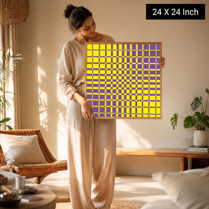 Serenity Vortex Dynamic Optical Print | Available in Paper, Canvas, Unframed & Ready-to-Hang