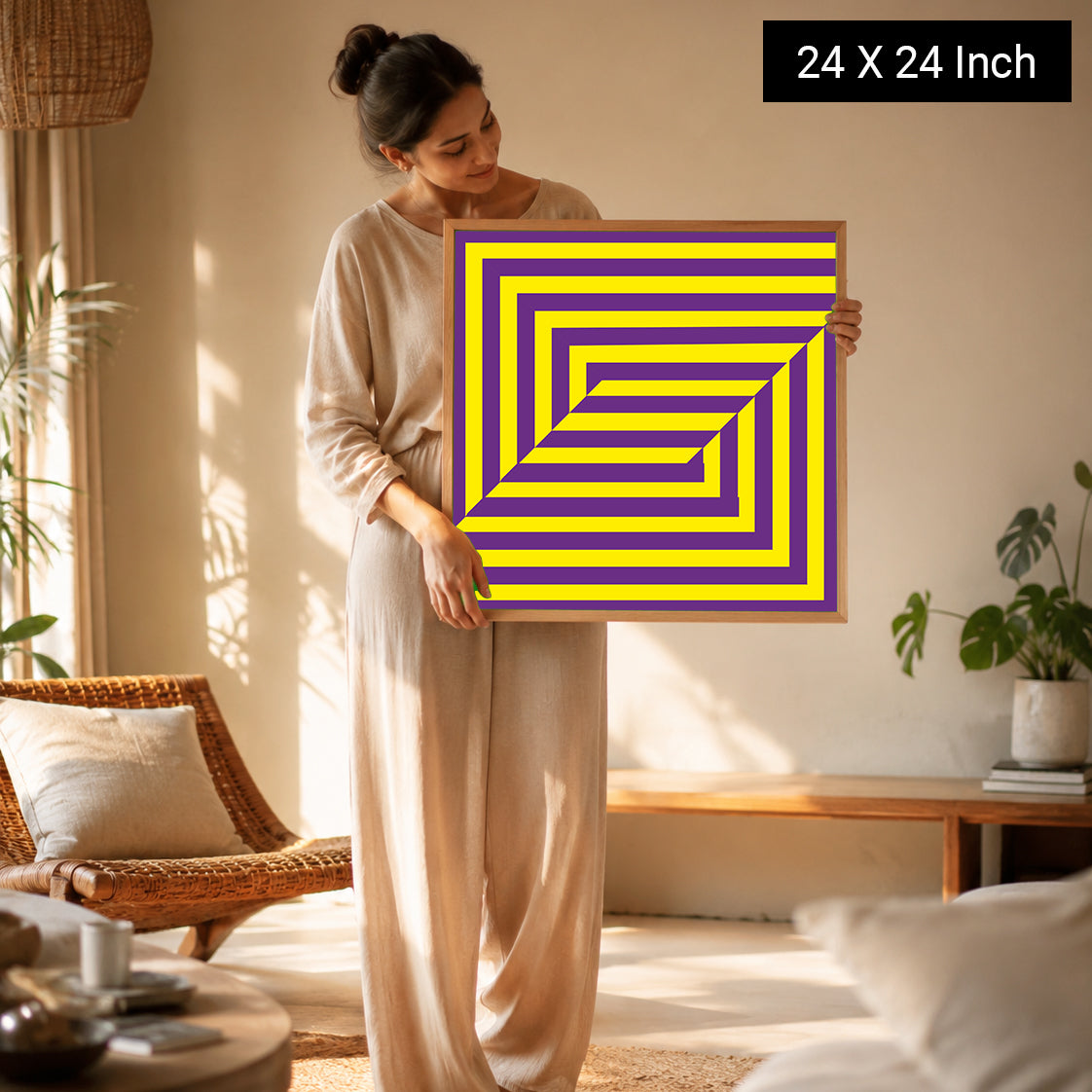 calming wall canvas for stress free luxury living room interiors
