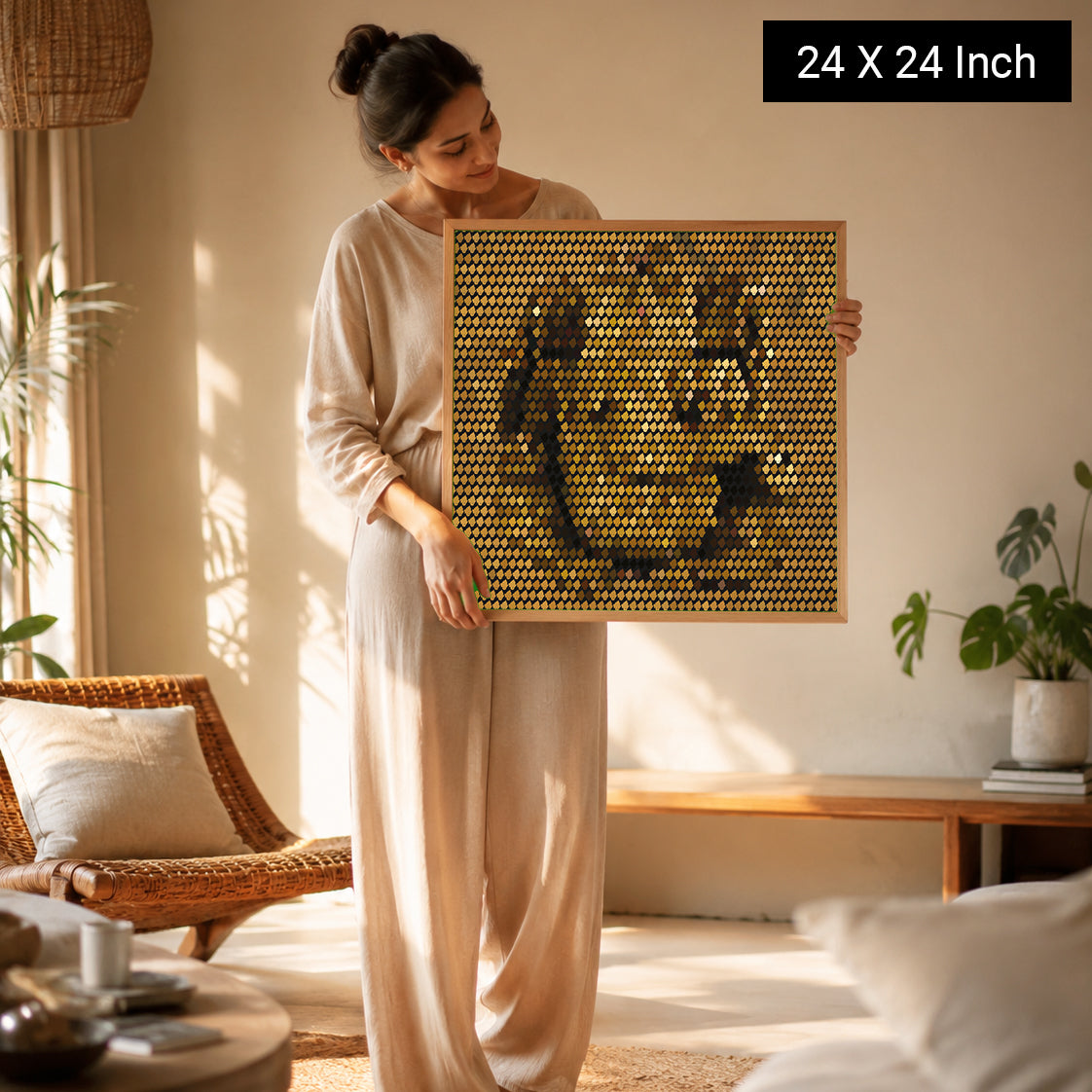 calming home wall art for cozy neutral aesthetic room decor