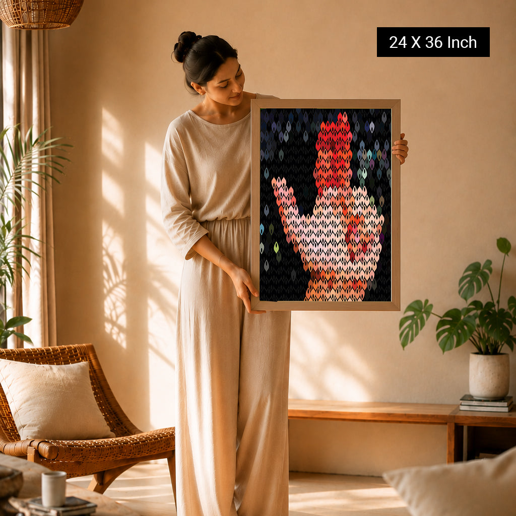 mindful wall art for calming home atmosphere