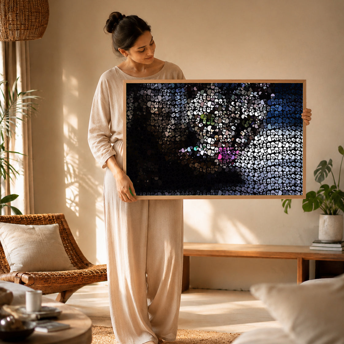 stress relief inspired wall art for elegant interiors