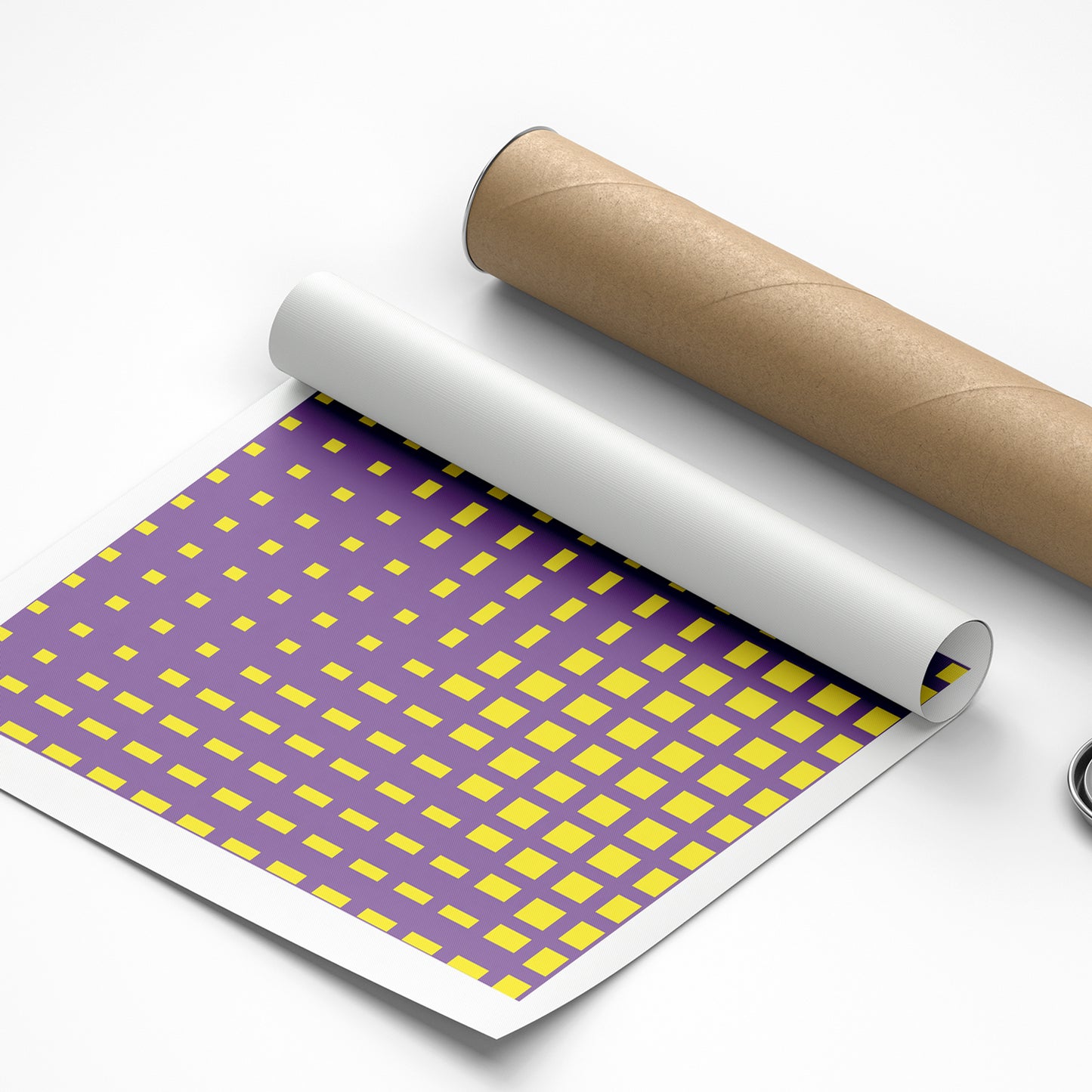 Equilibrium Floating Cube Illusion Poster | Available in Paper, Canvas, Unframed & Ready-to-Hang