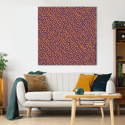 Psychedelic Mood-Lifting Wall Art Bundle | 36×36 in | Set of 4 Designs (10 Prints Each) | Gallery-Wrapped Canvas