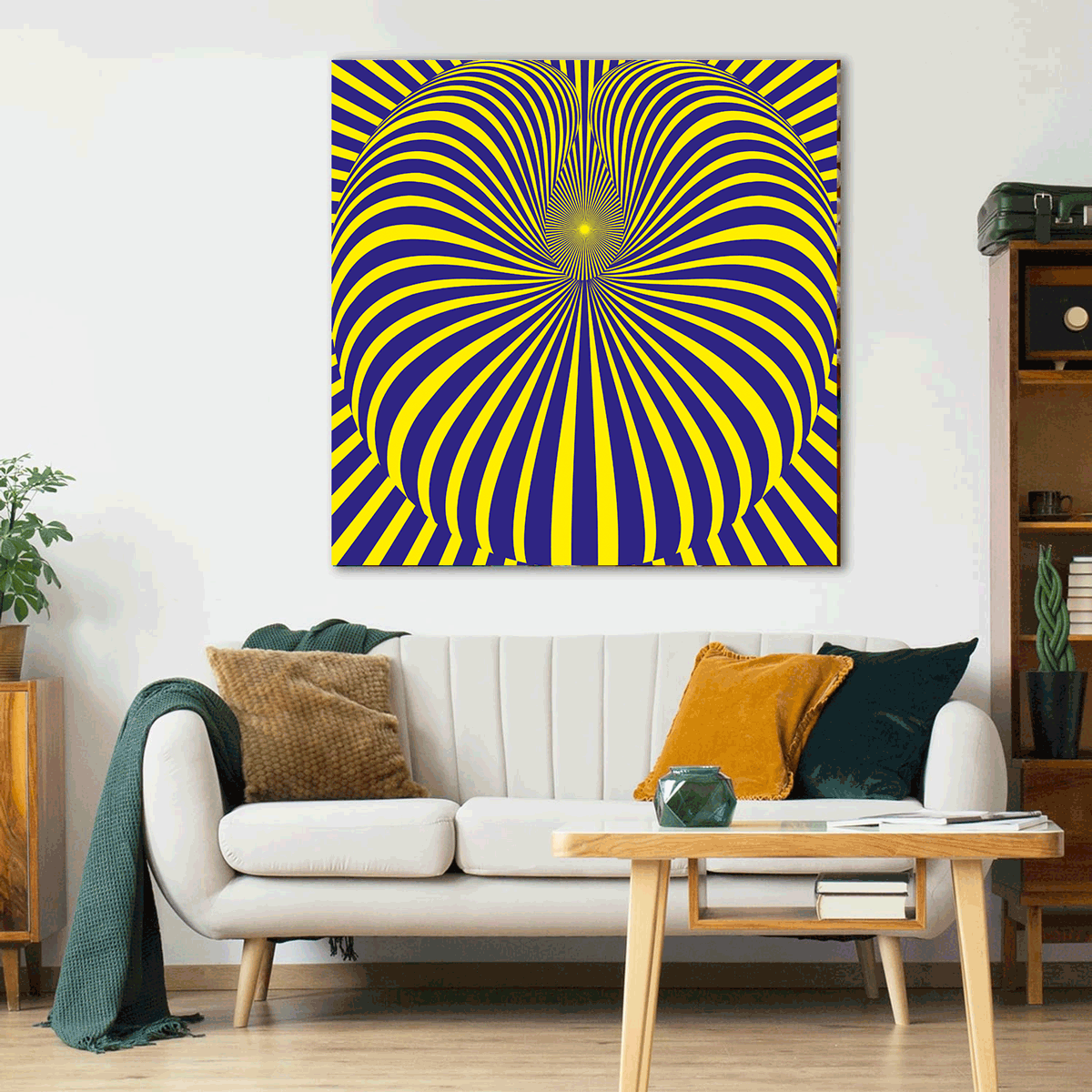 Safe Inside: Soothing Wall Art for Emotional Overwhelm