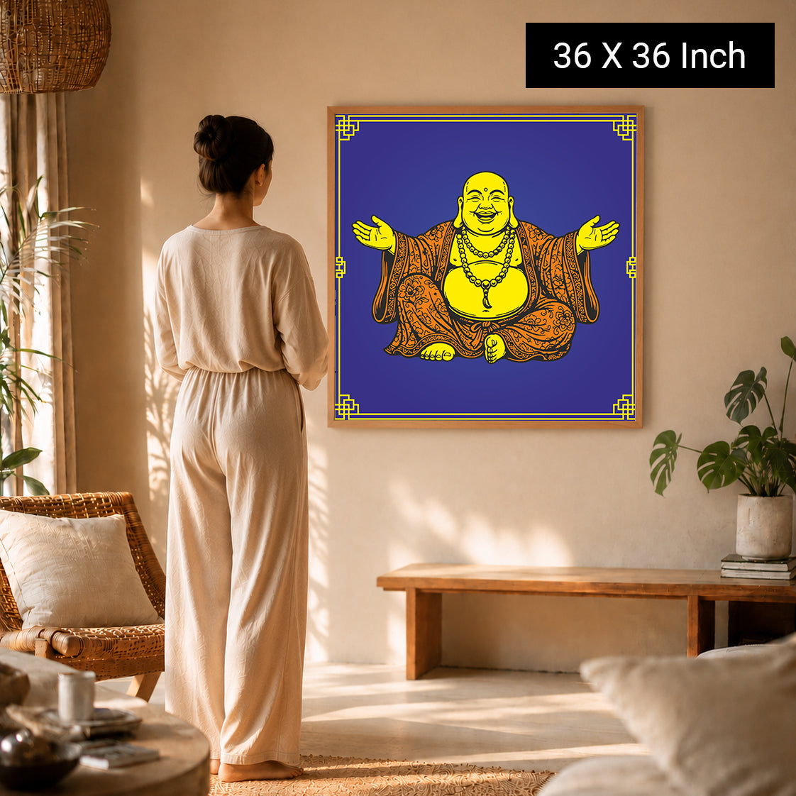 peaceful wall paintings for calming bedroom vibes