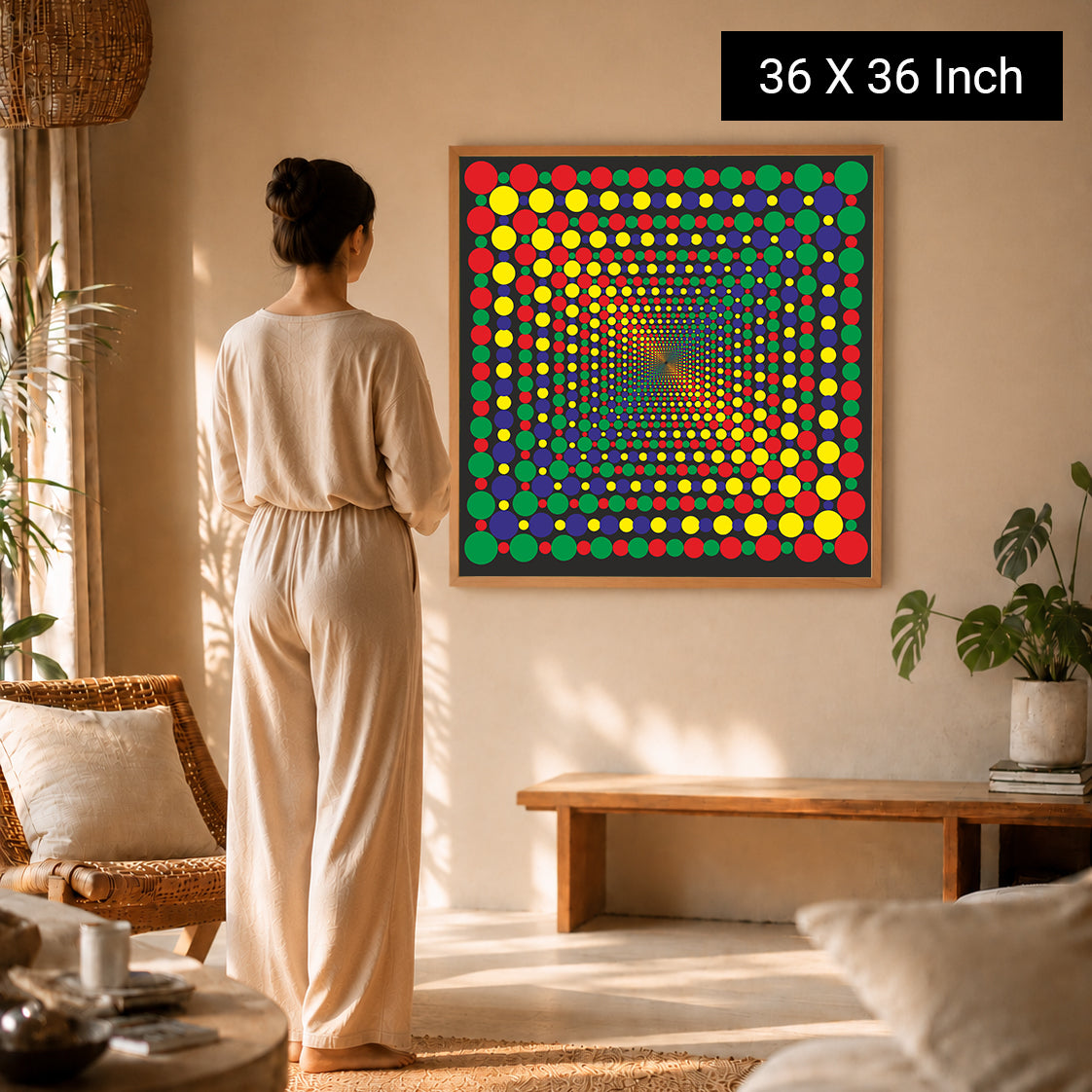 premium therapeutic art print for luxury modern home interior styling