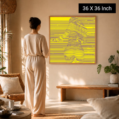 premium spiritual canvas print for calm bedroom wall aesthetics