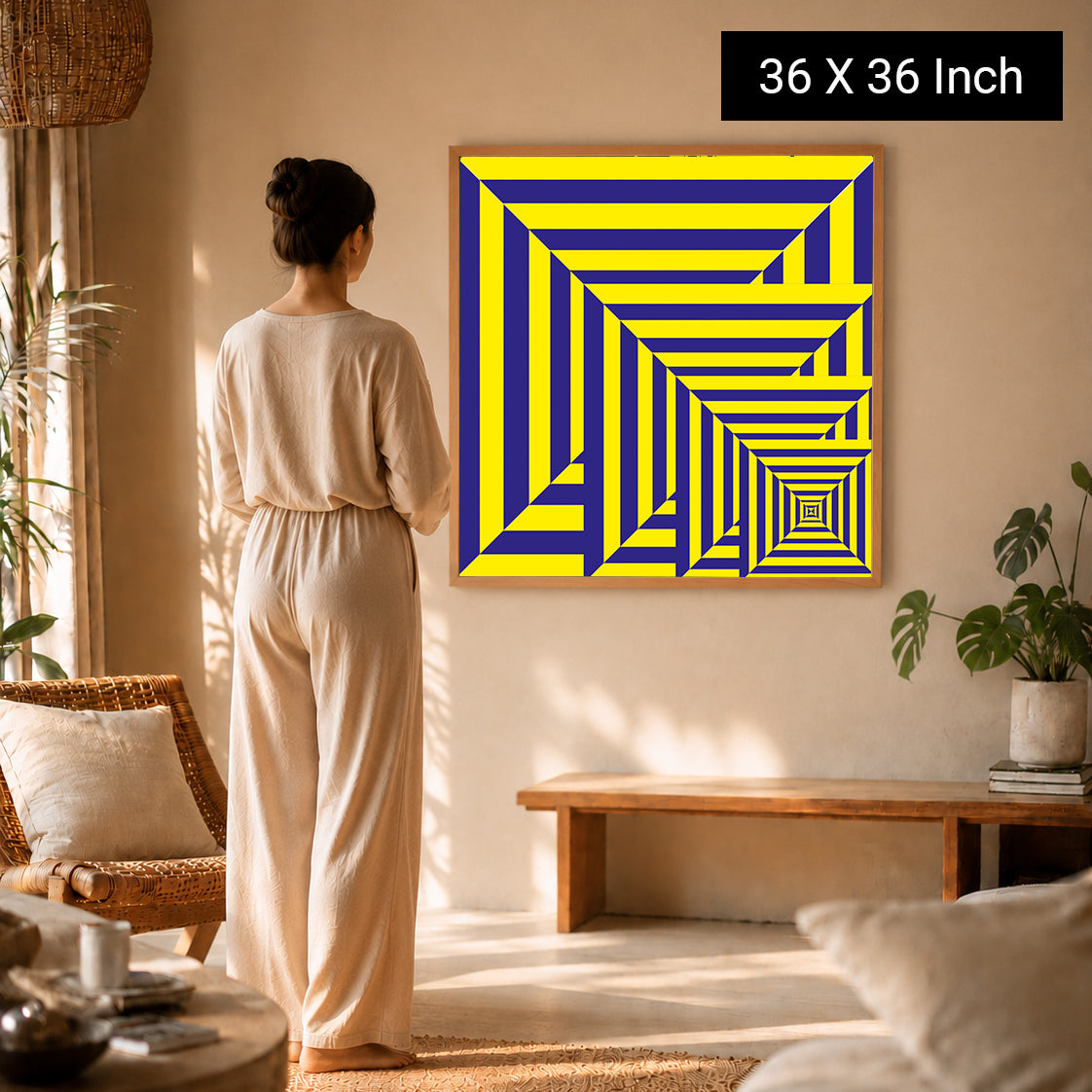 boho inspired wall paintings for peaceful bedrooms