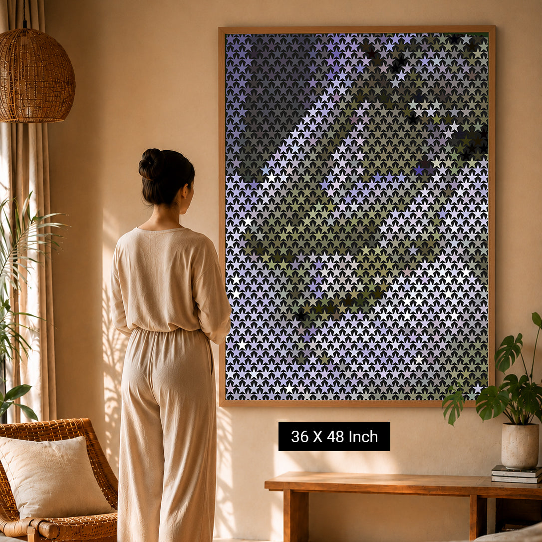 luxury framed canvas art for meditation decor