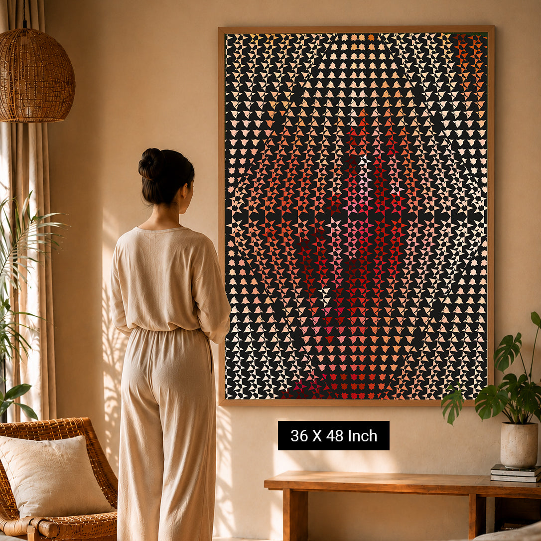 modern therapeutic canvas art for office wellness