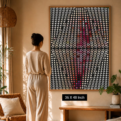 wellness inspired geometric wall frames