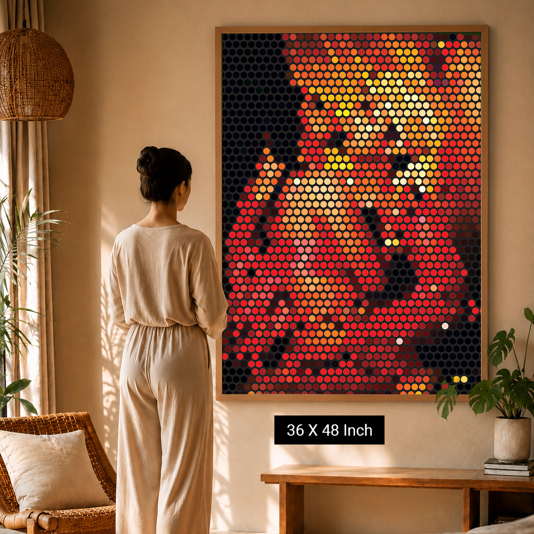 Grounding wall art for emotional safety