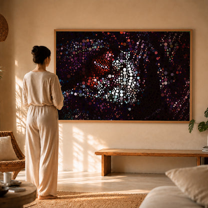 modern meditation wall art for balanced home decor and positive atmosphere