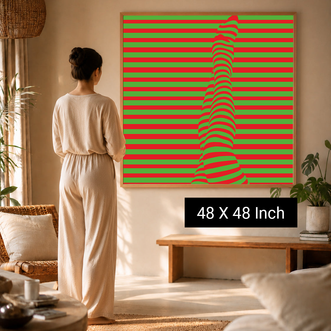 therapeutic geometric wall decor for yoga studio and therapy office design