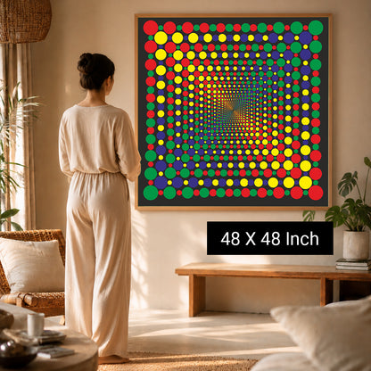indian spiritual canvas art for peaceful home decor and positive vibes