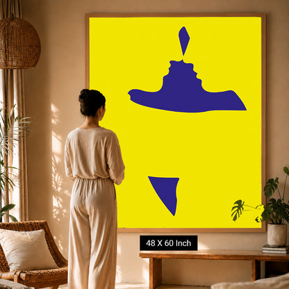 large canvas wall art for peaceful bedroom decor