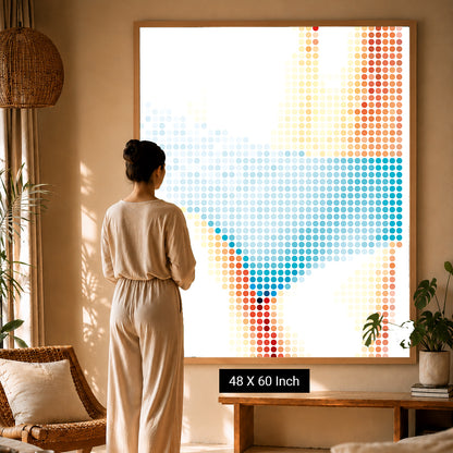 Healing canvas print for meditation corners