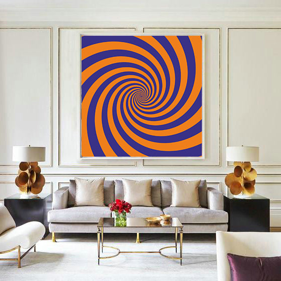 Stress relief illusion wall art for bedroom and workspace