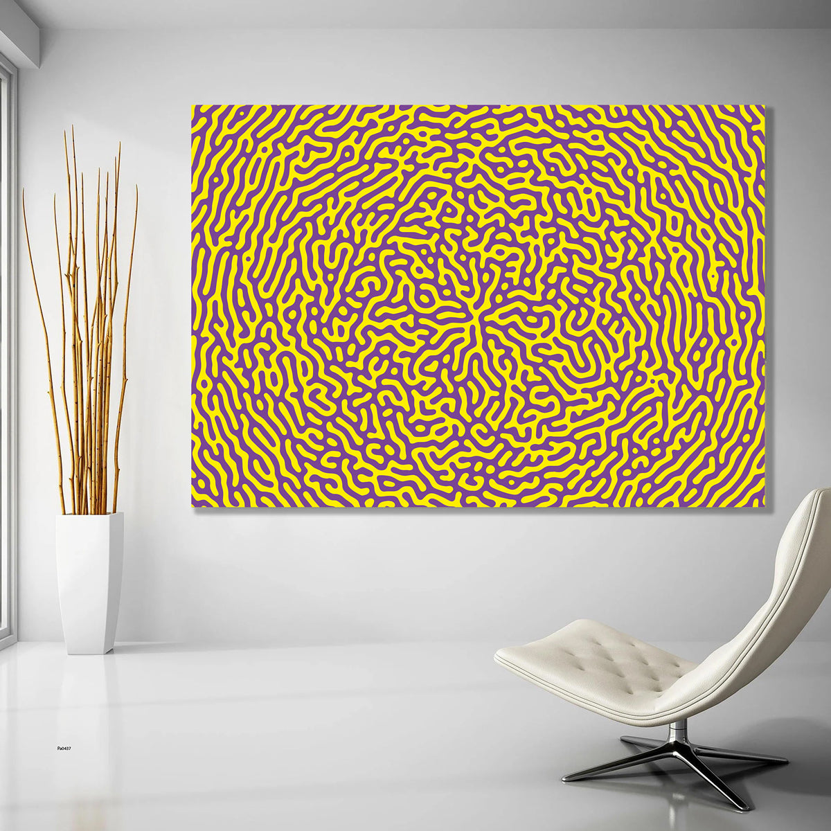 Optical illusion wall art for emotional and visual balance