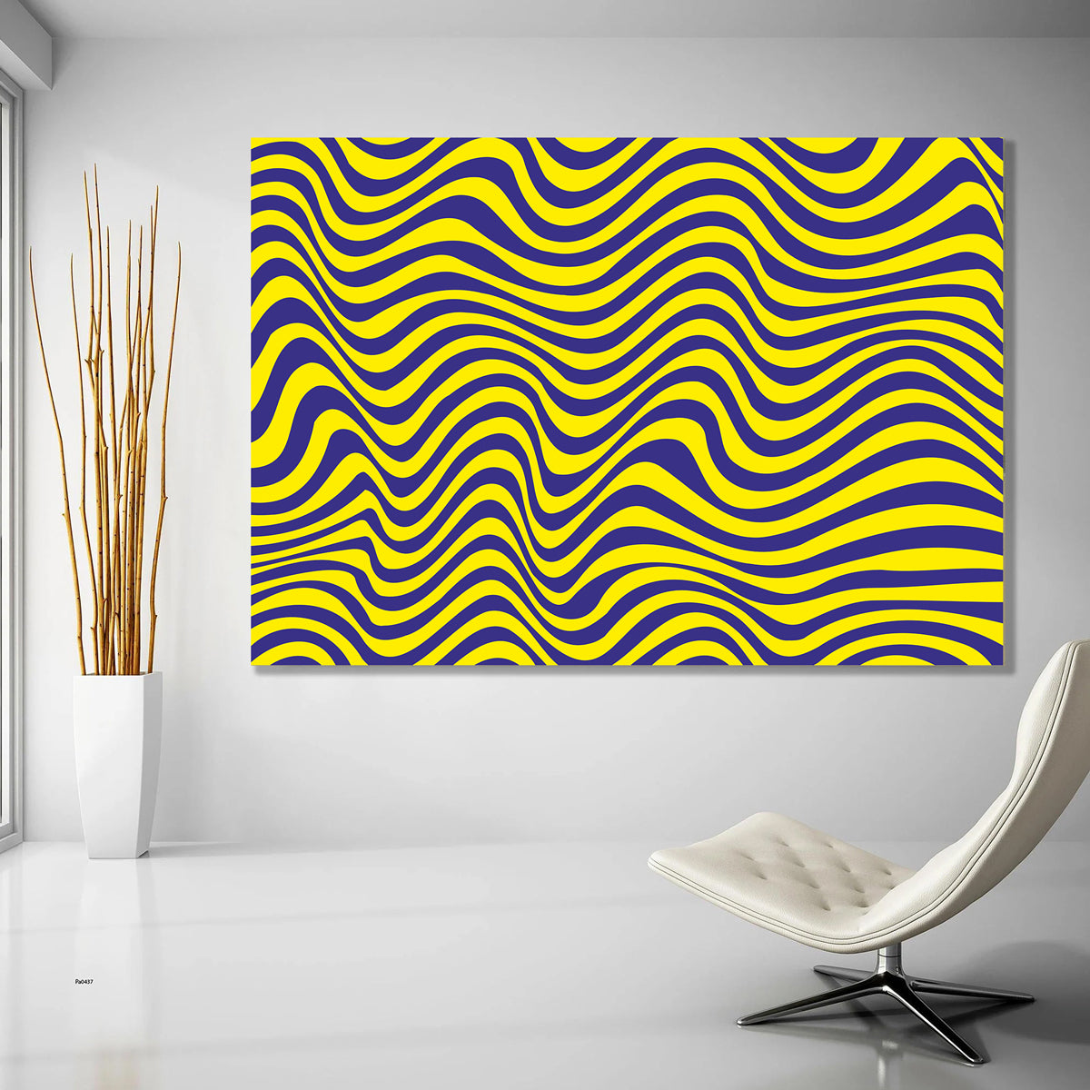 Abstract therapeutic art print for mental relaxation