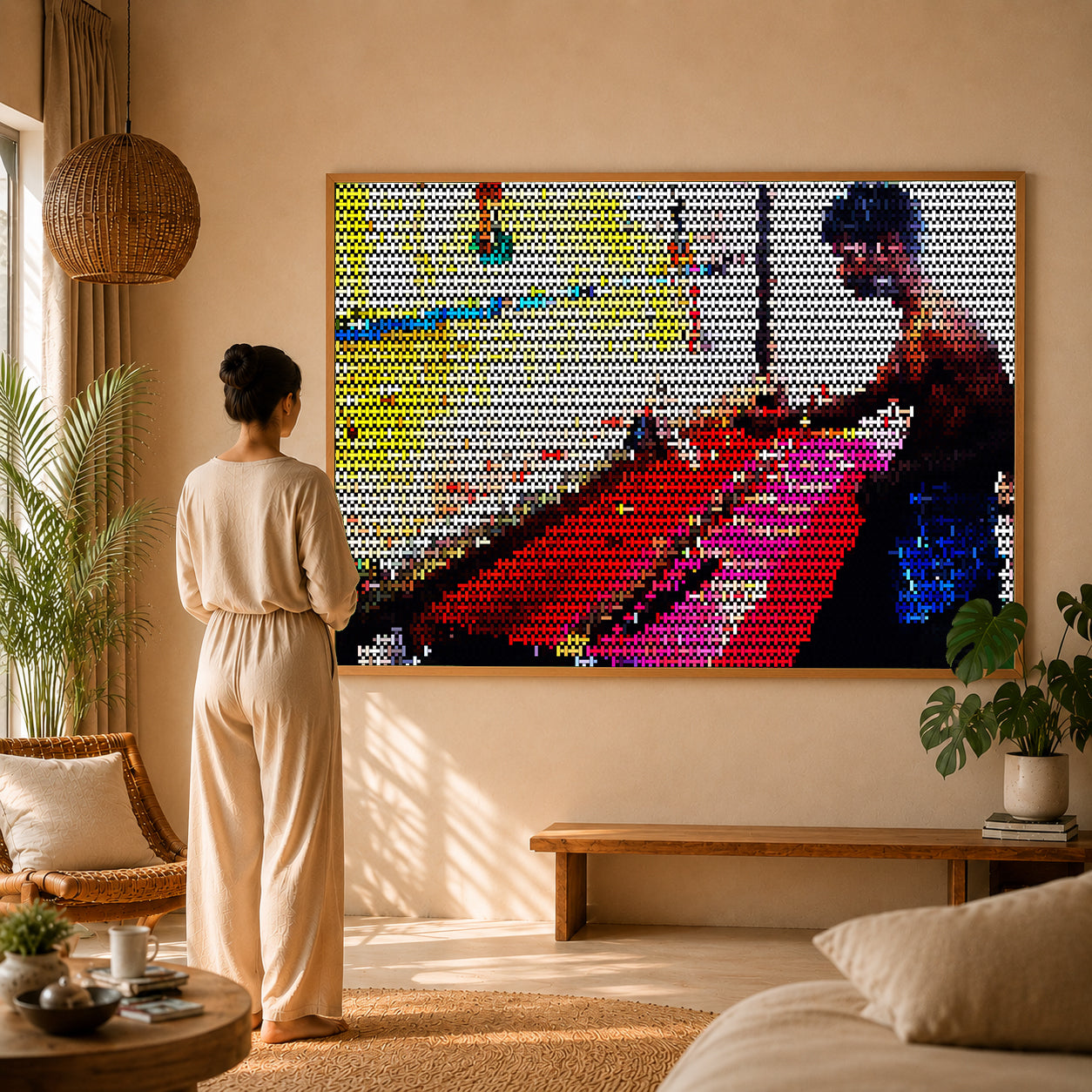 calming canvas print for modern apartments and cozy meditation corners