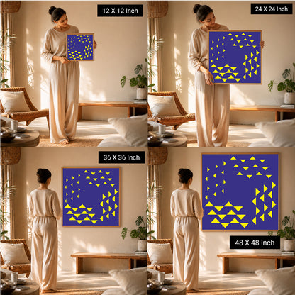 therapeutic canvas painting for anxiety relief and stress free living spaces