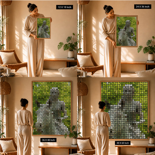 Therapeutic Wall Art Radial Dot Print for Romantic Sanctuary