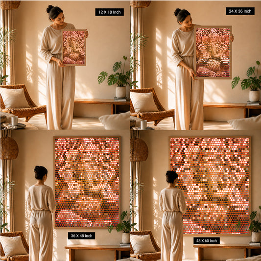 Sacred Ganesh Bilateral Symmetry Art for Therapy Rooms & Yoga Studios – Cultural Safety & Deeper Client Grounding, Print or Canvas | ILU Art Therapy