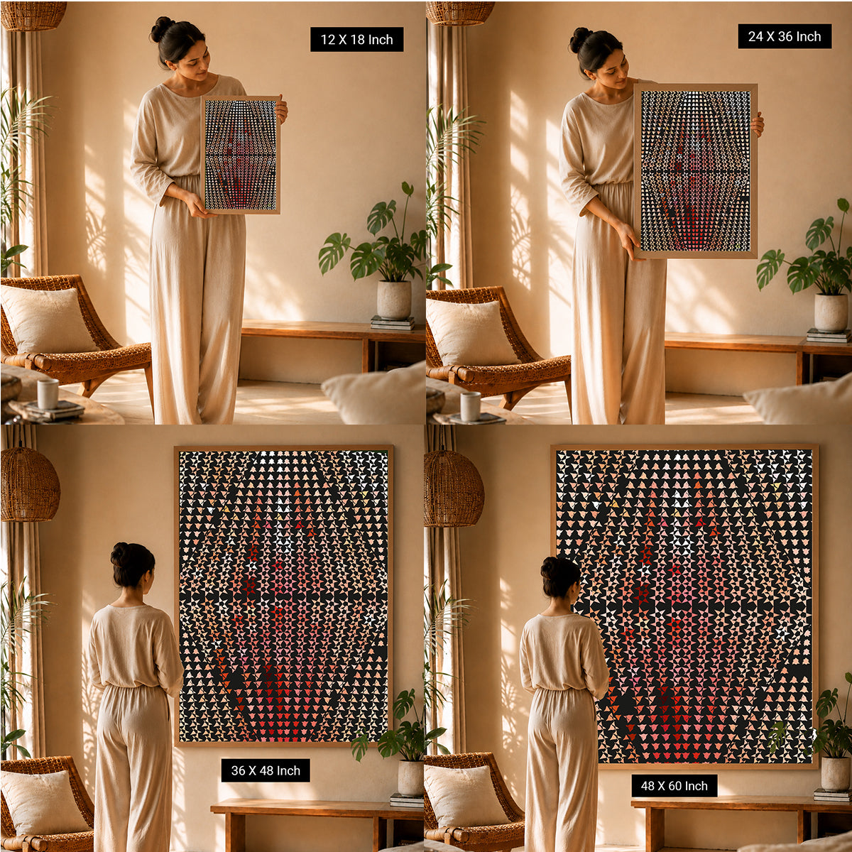 therapeutic abstract wall art for emotional balance
