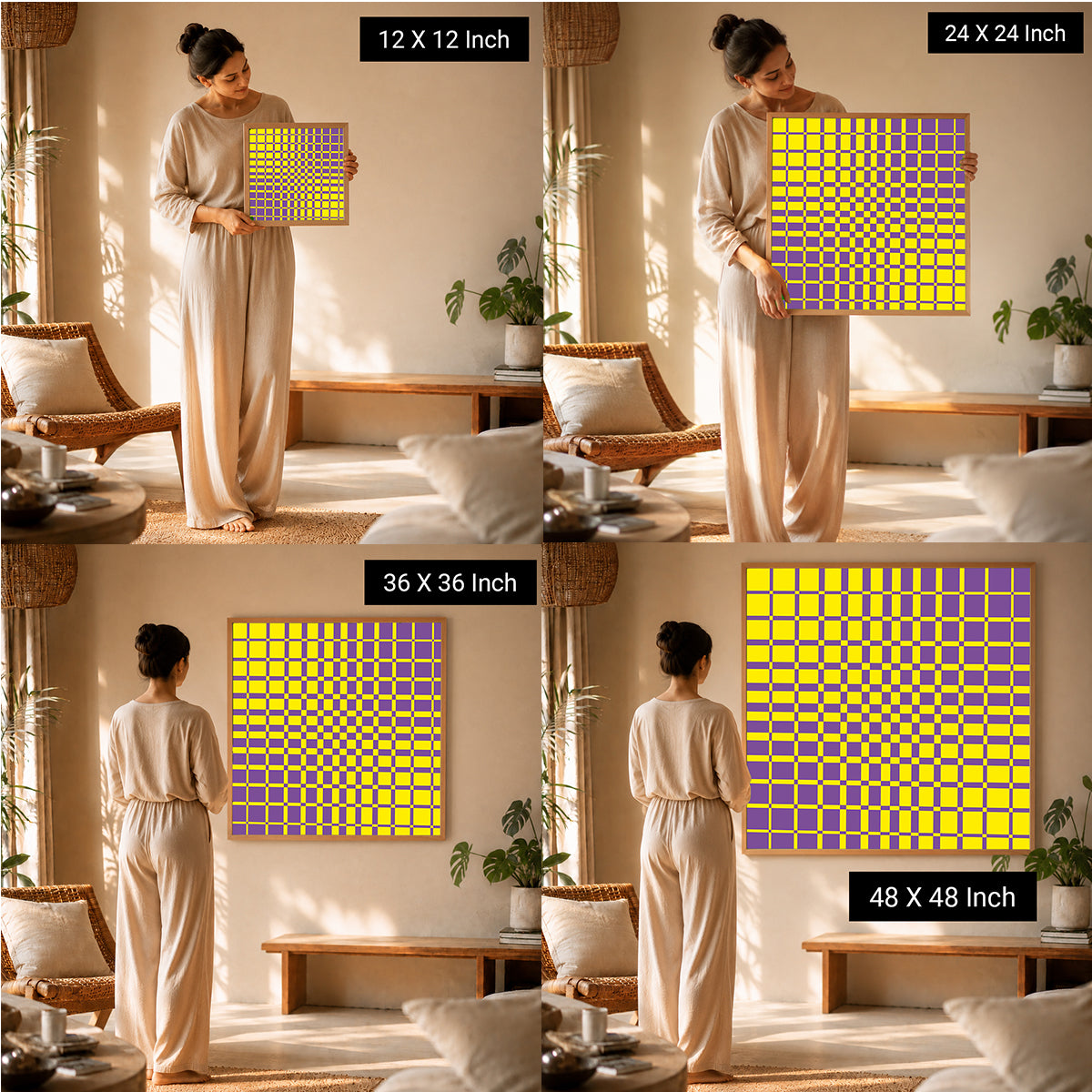 Serenity Vortex Dynamic Optical Print | Available in Paper, Canvas, Unframed & Ready-to-Hang