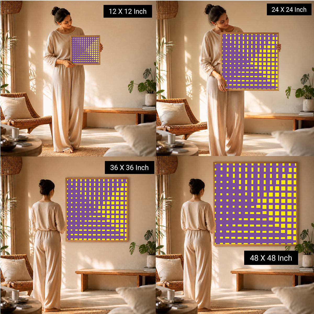 Equilibrium Floating Cube Illusion Poster | Available in Paper, Canvas, Unframed & Ready-to-Hang