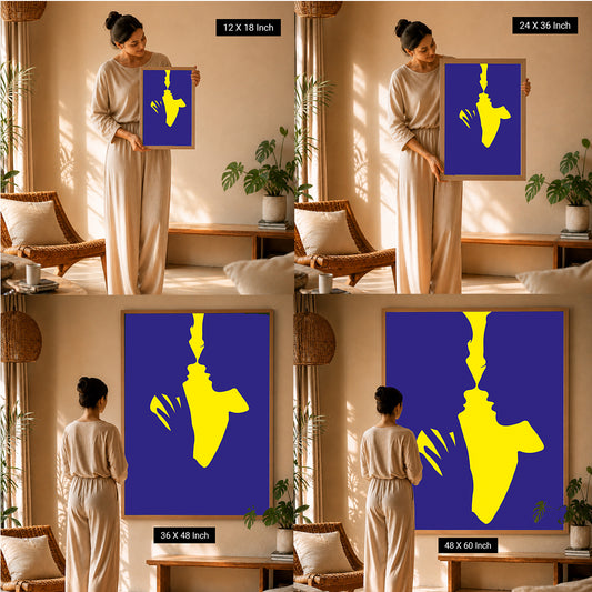 Yoga Studio Wall Art Large-Scale Symmetry Prints
