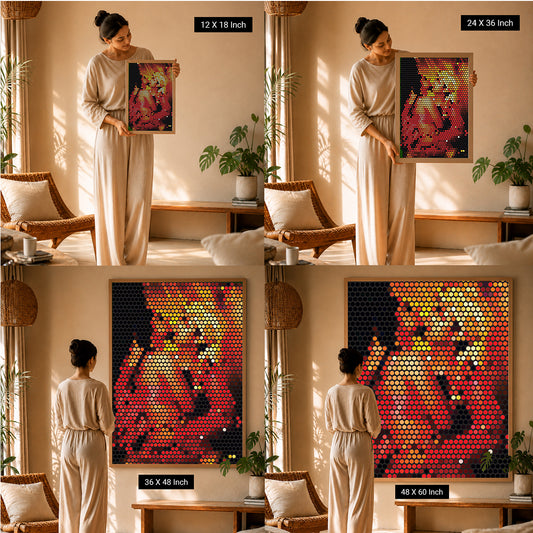 Therapeutic Dot Art Luxury Spa Wall Print